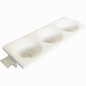 تصویر چراغ گچی مدل مگی تریپل {34 در 12 سانتی متر} 