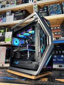تصویر کیس گیمینگ R7 7800X3D با کارت گرافیک RTX5080 حافظه ۳۲ گیگابایت و SSD یک ترابایت 