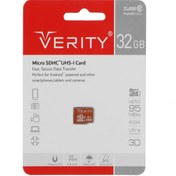 تصویر Verity microSDHC U1 633X - 95MB/S - 32GB(گارانتی آسان سرویس) 