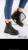 تصویر نیم بوت زنانه کد ۴۵۱ - مشکی / 