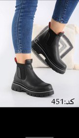 تصویر نیم بوت زنانه کد ۴۵۱ - مشکی / 