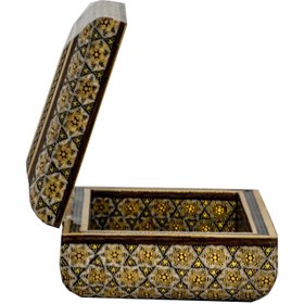 تصویر جعبه جواهرات خاتم مدل اعلاء - 16*11 ا High model Khatam jewelry box High model Khatam jewelry box