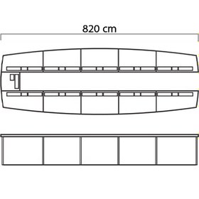 تصویر میز کنفرانس میکرون مدل C-01 