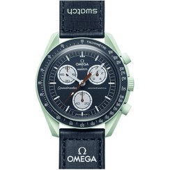 تصویر ساعت امگا سواچ مدل آبی سرمه‌ای Omega Swatch Speedmaster MoonsWatch Speedmaster MoonsWatch