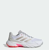 تصویر کفش تنیس زنانه آدیداس -Adidas Courtjam Control 3 – سفید/صورتی Adidas Women's Tennis Shoes - All Surfaces - White/Pink - Courtjam Control 3