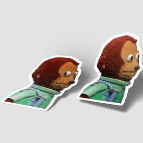 تصویر استیکر میم میمون توییتر 