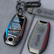 تصویر vol TTQK Smart Key Case Keychain Metal zinc alloy Shell Cover Compatible with BMW 1 3 4 5 6 7 Series X3 X4 X6 X7 M5 M6 GT3 GT5 I8 M seriesCar Key Cover Gunmetal grey Smart LCD screen - ارسال 15 الی 20 روز کاری 