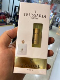 تصویر مینی ادکلن ۲ع میل صندل رایحه تروساردی TRUSSARDI 