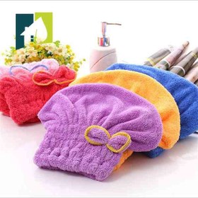 تصویر حوله سر پاپیون 