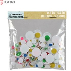 تصویر چشم عروسکی رنگی بسته 100 عددی Color Closed Doll Eyes 100PCS