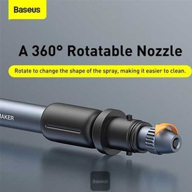 تصویر ست نازل و تی شستشوی خودرو Baseus Multifunctional Car Wash Spray Nozzle CRXC01-G01 طول 30 متری 