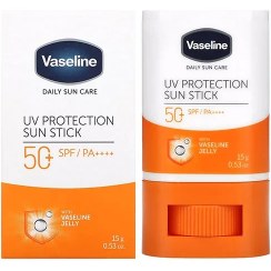 تصویر ضد آفتاب استیکی وازلین +50 SPF vaseline