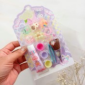 تصویر پک کاردستی چسب خامه ای بستنی قیفی و کاپ کیک - سینامورل 