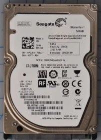 تصویر هارد اینترنال لپ تاپی 2.5 اینچی سیگیت 500 گیگابایت "2.5 Seagate 500GB 5400RPM 16MB Cache SATA II 3Gb/sec مدل ST500VT000 