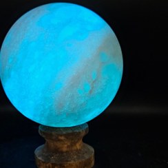 تصویر آباژور سنگ نمک گوی (آبی) 