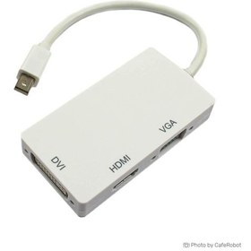 تصویر مبدل مینی دی پی Mini DP به HDMI / VGA / DVI ویژه اپل مک بوک و سرفیس 