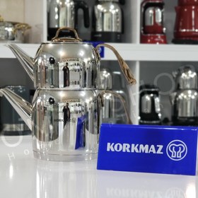 تصویر کتری قوری کرکماز مدل رزانا - 1.6 لیتر (مسی) ا Korkmaz Rosanna Teapot Set 1/6 lt Korkmaz Rosanna Teapot Set 1/6 lt