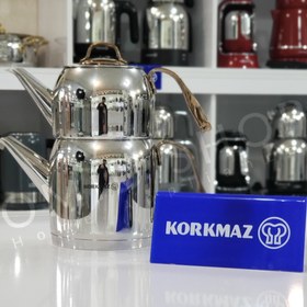 تصویر کتری و قوری کرکماز مدل Rosanna A192 Korkmaz Rosanna A 192 Kettle and Teapot