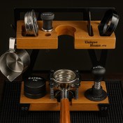 تصویر استند دو طبقه اکسسوری قهوه 