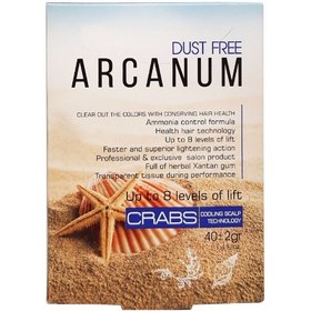 تصویر پودر دکلره خرچنگ آرکانوم بیول ۴۰ گرم Biol Arcanum Dust Free Crabs Bleaching Powder 40gr