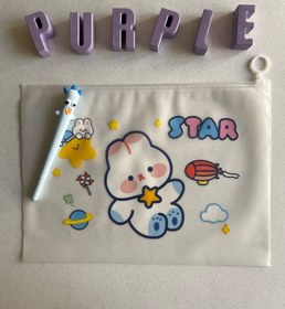 تصویر پوشه و کاور شفاف A4 با طرح خرگوش - شکل۴ 