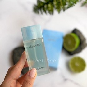 تصویر عطر ادوپرفیوم زنانه دلگادو مدل لایت بلو حجم ۲۵ میلی لیتر خنک 