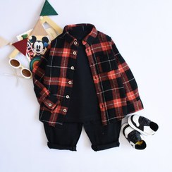 تصویر پیراهن چهارخونه-K158 