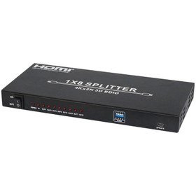 تصویر اسپليتر 8 پورت HDMI با قابليت EDID فرانت Faranet HDMI 1x8 EDID Splitter