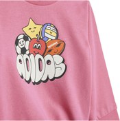 تصویر خرید اینترنتی ست لباس راحتی نوزادی دخترانه صورتی آدیداس JD0061 Seasonal Essentials Bebek Eşofman Takımı (JD0061)