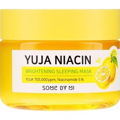 تصویر ماسک خواب آبرسان و روشن کننده سام بای می مدل Yuja Niacin حجم 60 گرم Some By Mi Yuja Niacin Brightening Sleeping Face Mask 60g