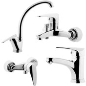 تصویر ست شیرآلات البرز روز مدل باران کروم 