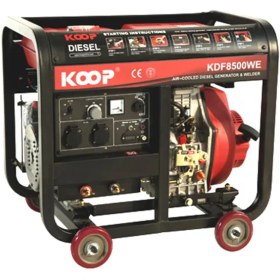 تصویر موتور برق کوپ دیزلی مدل KDF8500WE با 220 آمپر جوش koop generator KDF8500WE