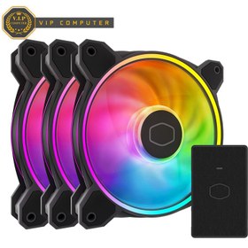 تصویر فن کیس Cooler Master MASTERFAN MF120 HALO² BLACK 3in1 