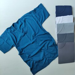 تصویر زیرپوش نیم آستین مردانه رنگی 