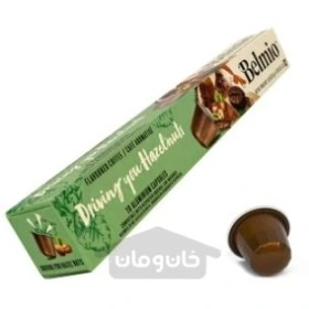 تصویر کپسول قهوه اسپرسو بلمیو با طعم فندق 10 عددی Belmio Belmio Capsules Espresso Hazelnut 10×5.2 g