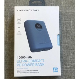 تصویر پاوربانک 20 وات 10000 پاورولوژی Powerology Ultra-Compact PD Power Bank PPBCHA04 