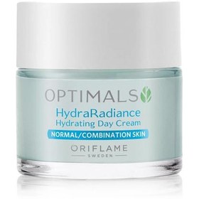 تصویر کرم روز اوریفلیم سری Optimals مدل Hydra Radiance مناسب پوست نرمال و مختلط Oriflame Optimals Hydra Radiance Day Cream