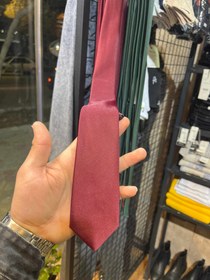 تصویر کروات تُرک/ ساده و طرحدار - زرشکی 