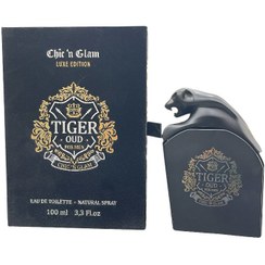 تصویر ادکلن تایگر عود چیکن گلام حجم 100 میل TIGER OUD CHIC N GLAM 