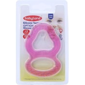 تصویر دندان گیر سیلیکونی بی بی لند مناسب کودکان بالا 3 ماه کد 246 baby land silicone teether code 246