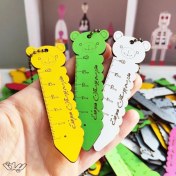 تصویر آویز خط کش چوبی سیلقا طرح خرس 