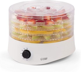 تصویر دستگاه خشک کن میوه و مواد غذایی برند Commercial Chef مدل ‎CCD100W6| میوه خشک کن 280 وات سفید| ارسال 15 الی 20 روزکاری 