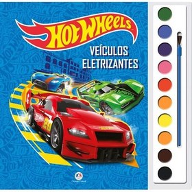 تصویر کتاب رنگ آمیزی آبرنگ دار hot wheels 