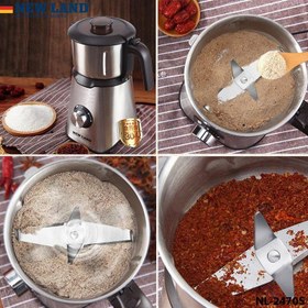 تصویر آسیاب نیمه صنعتی نیولند مدل NL2470S استیل 