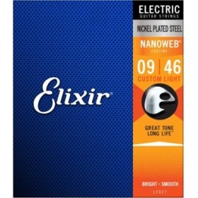 تصویر سیم گیتار الکتریک الکسیر Elixir Nanoweb 9-46 