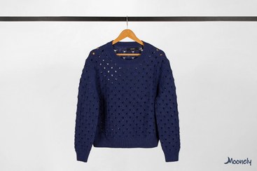 تصویر بلوز بافت قلاب بافی 36تا 44 