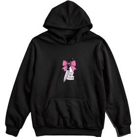 تصویر هودی کیوت - سفید / مشکی Cute hoodi