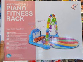 تصویر تشک بازی موزیکال نوزادی پلی جیم سبز Piano Fitness Rack