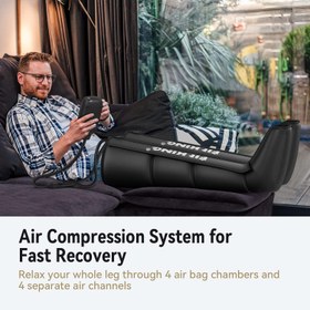 تصویر FIT KING Air Compression Recovery System Full Leg amp Foot Compression Massage Boots for Blood Circulation and Fast Recovery Enhance Sports Performance (Medium) - ارسال 10 الی 15 روز کاری 