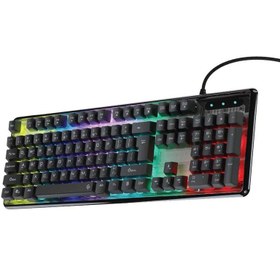 تصویر کیبورد مخصوص بازی میشن مدل MT-K9300 ا Meetion MT-K9300 Colorful Rainbow Backlit Gaming Keyboard Meetion MT-K9300 Colorful Rainbow Backlit Gaming Keyboard